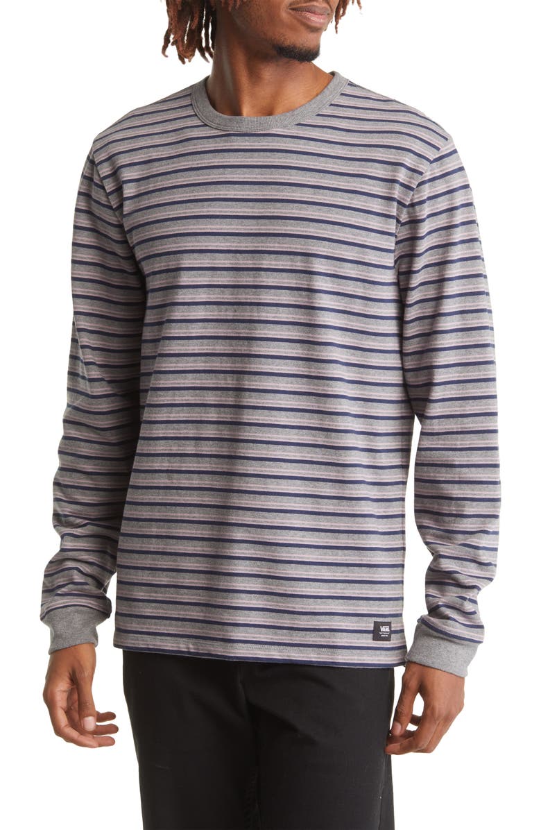 Vans Awbrey II Stripe Long Sleeve T-Shirt, Main, color,