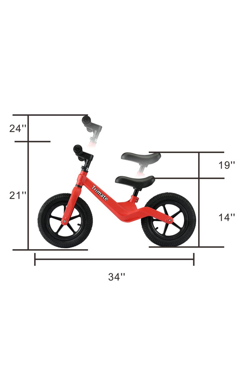 Trimate Toddler 12" Balance Bike, Alternate, color, Multicolored