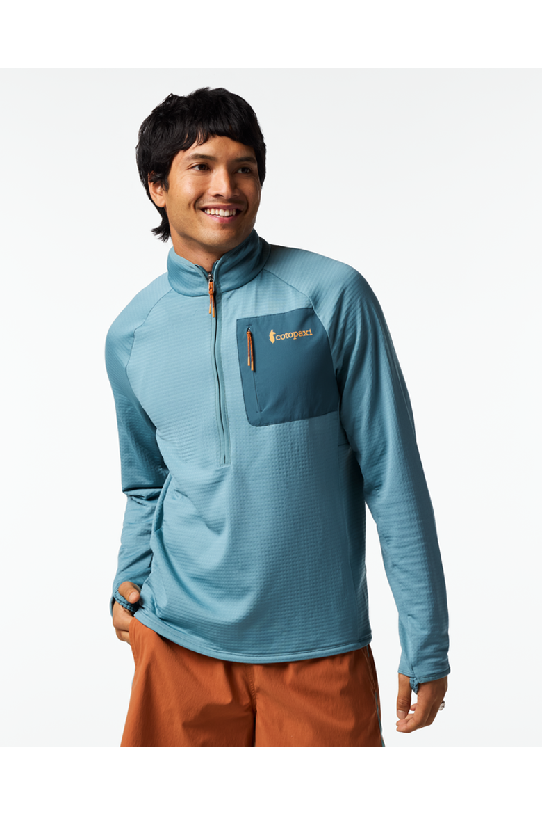 Otero Fleece Half-Zip Pullover - Men's, Main, color, Everglade