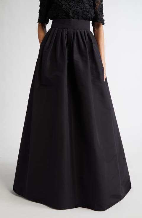 ル シェル ブルー - LE CIEL BLEU | Pencil Maxi Skirt-Black-34