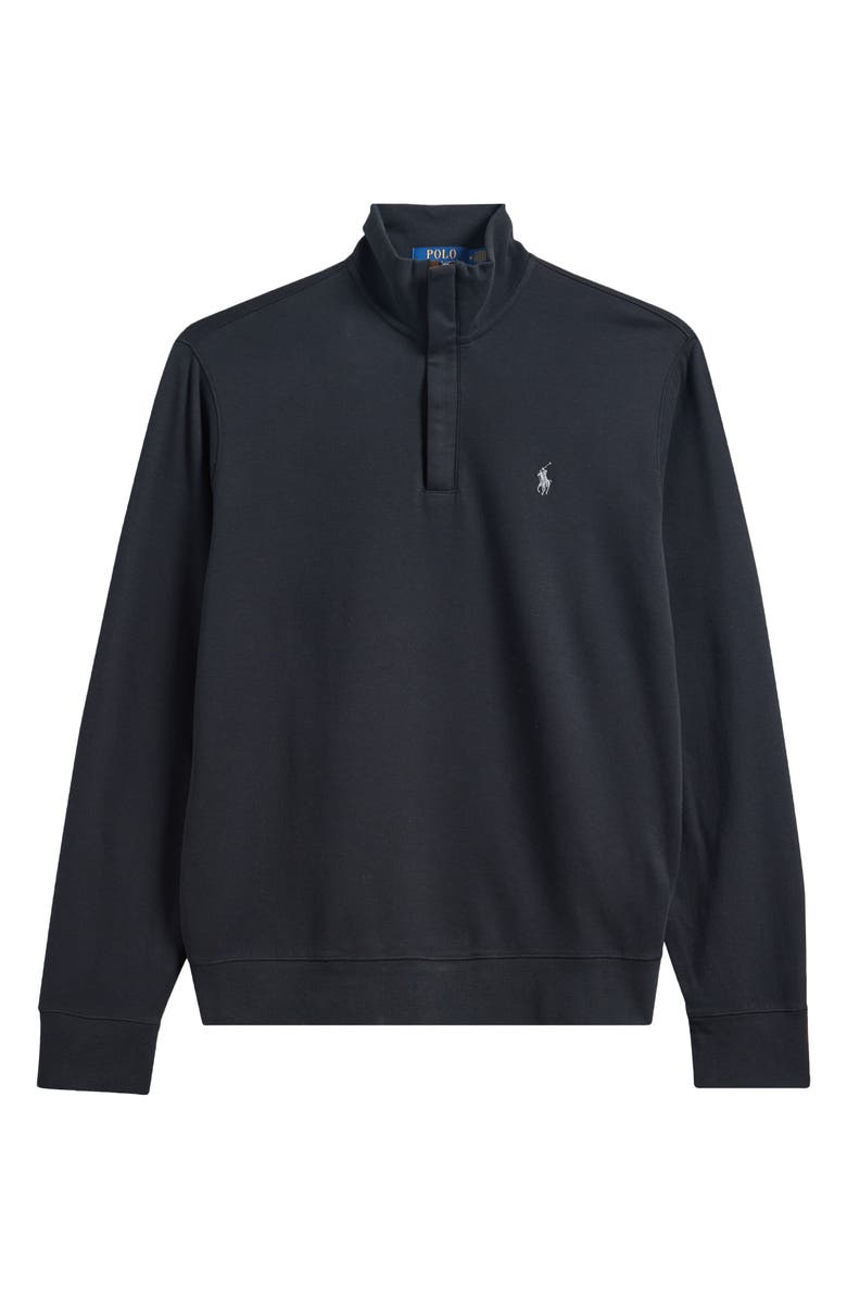 Polo Ralph Lauren Cotton Blend Quarter Zip Pullover, Alternate, color, Polo Black