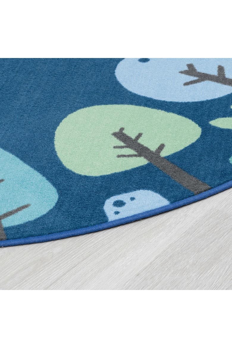 Tranquil Trees Carpets, Alternate, color, Blue