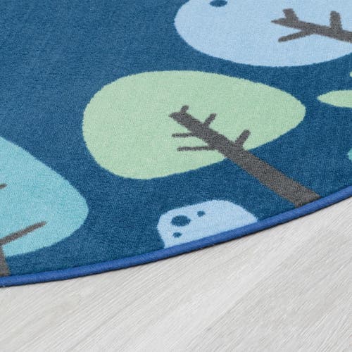 Kaplan Early Learning Company Tranquil Trees Carpets In Blue