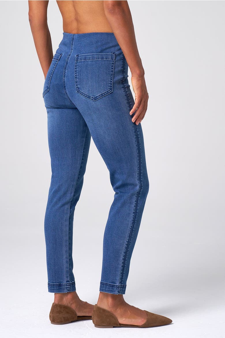 Slim Stretch Pull-On Ankle Jean, Alternate, color, Classic Wash