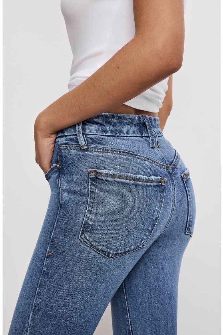 Good Legs Raw Hem Flare Jeans, Alternate, color, INDIGO513