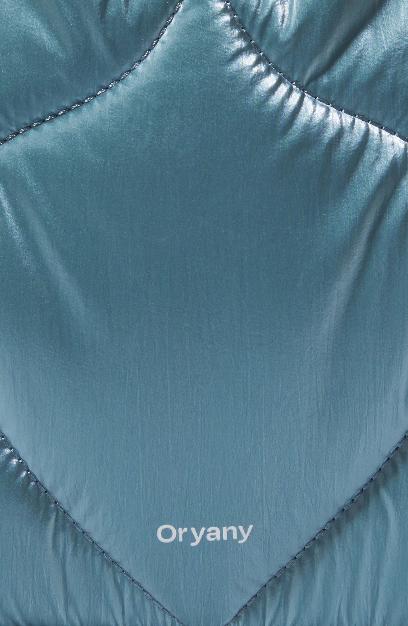 Oryany Half Moroccan Quilted Convertible Top Handle Bag, Alternate, color, Blue Silver