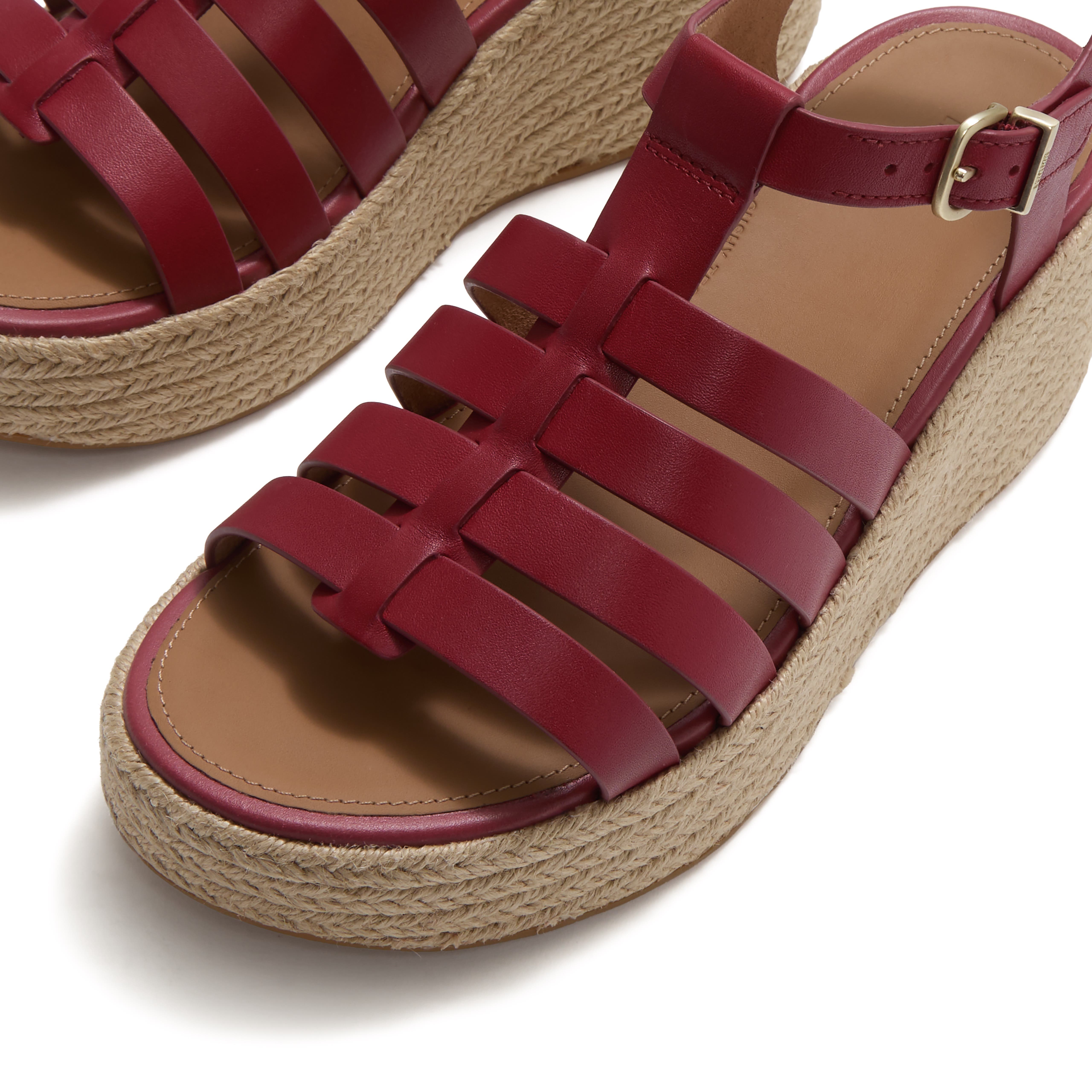 FitFlop Platfforms Espad. Fisherman S, Alternate, color, Burnt Berry