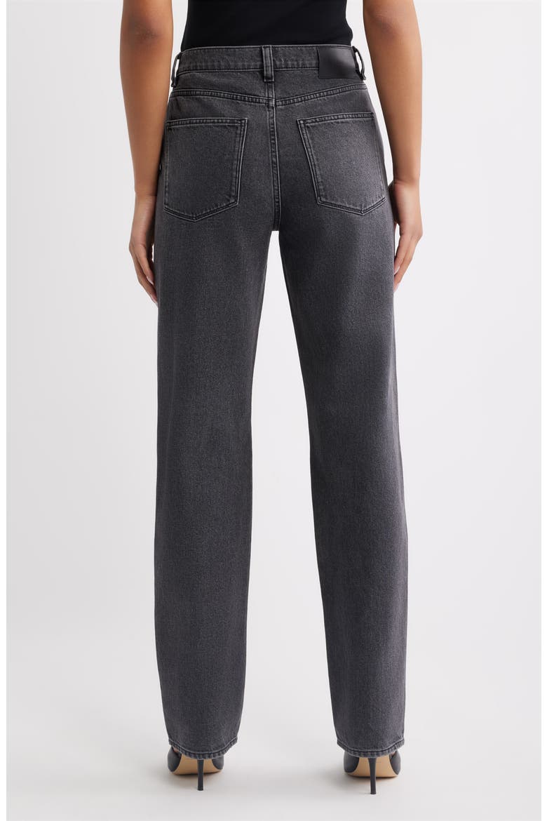 Cate High Waist Slim Straight Leg Jeans, Alternate, color, NIGHTSHADE