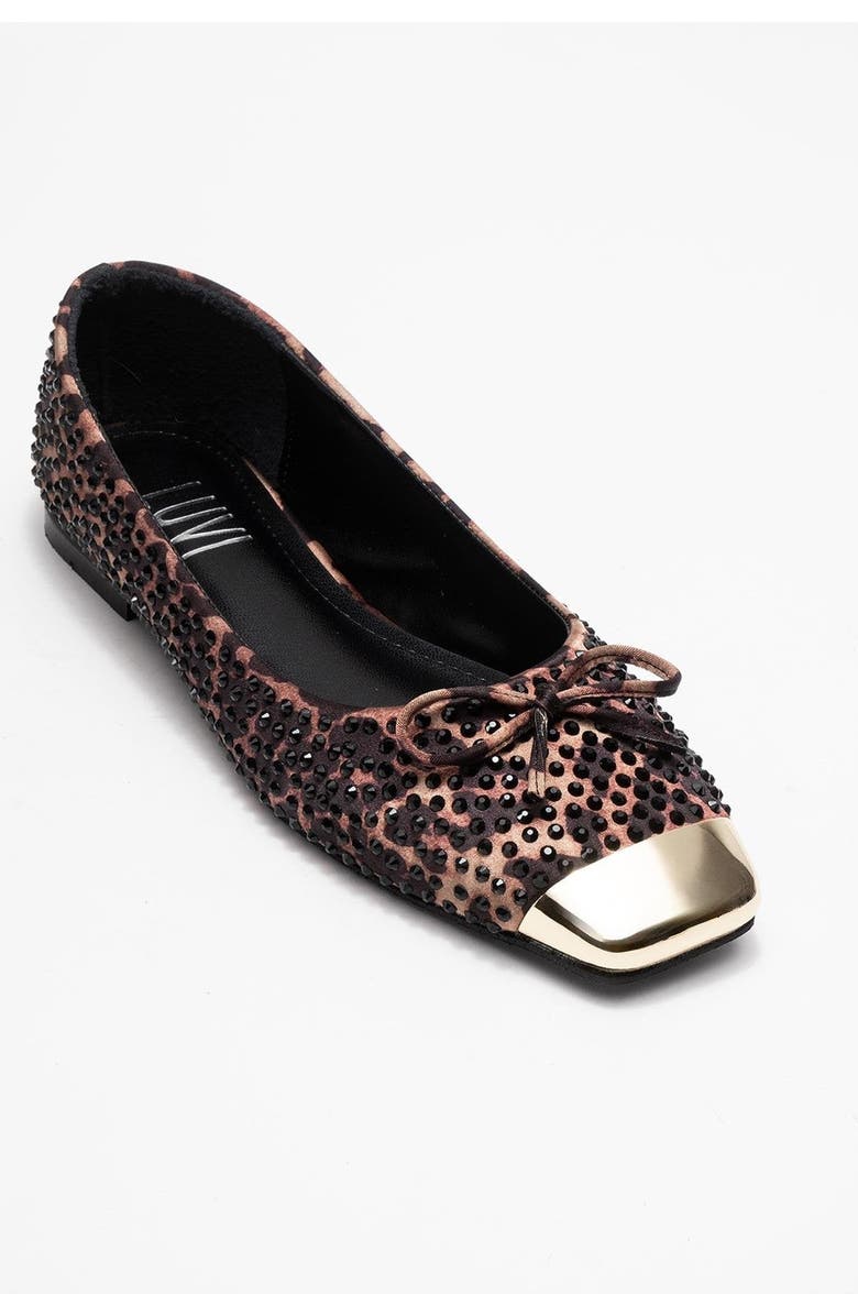 Prologue Shoes Abra Bow Ballet Flat, Alternate, color, Leopard