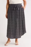 Renee C Dot Curved Hem Skirt
