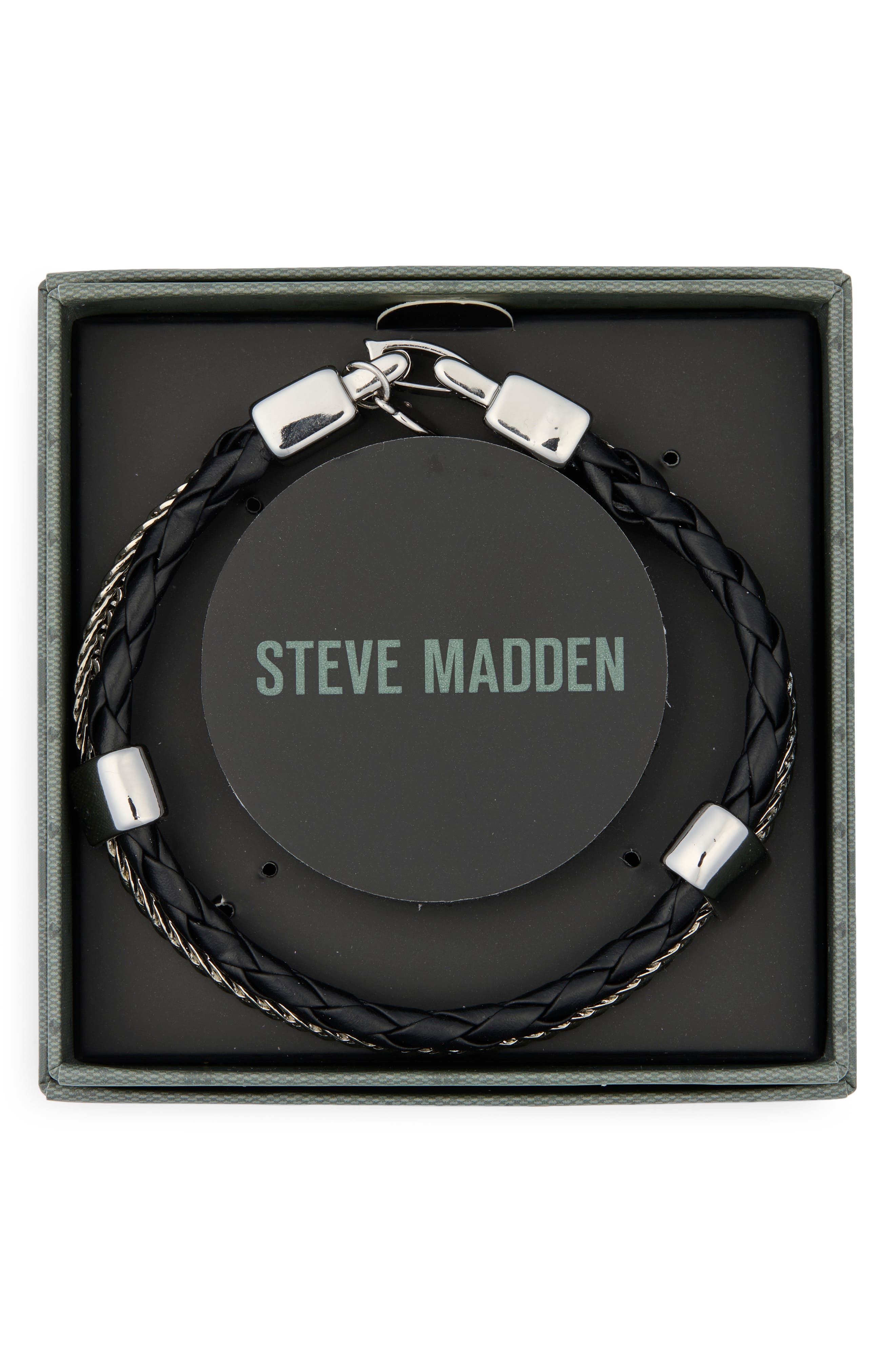 Steve Madden Braided Rope Chain Bracelet