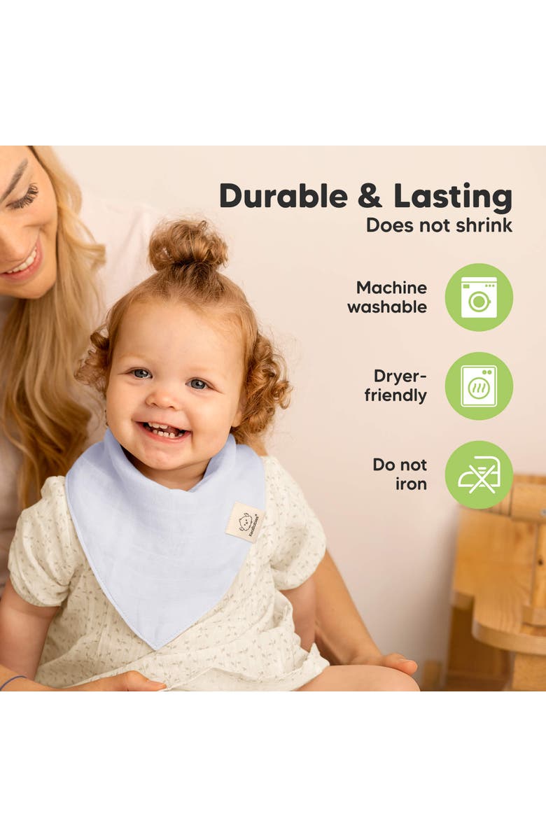 KeaBabies 8-Pack Lumi Muslin Bandana Bibs, Alternate, color, Nimbus