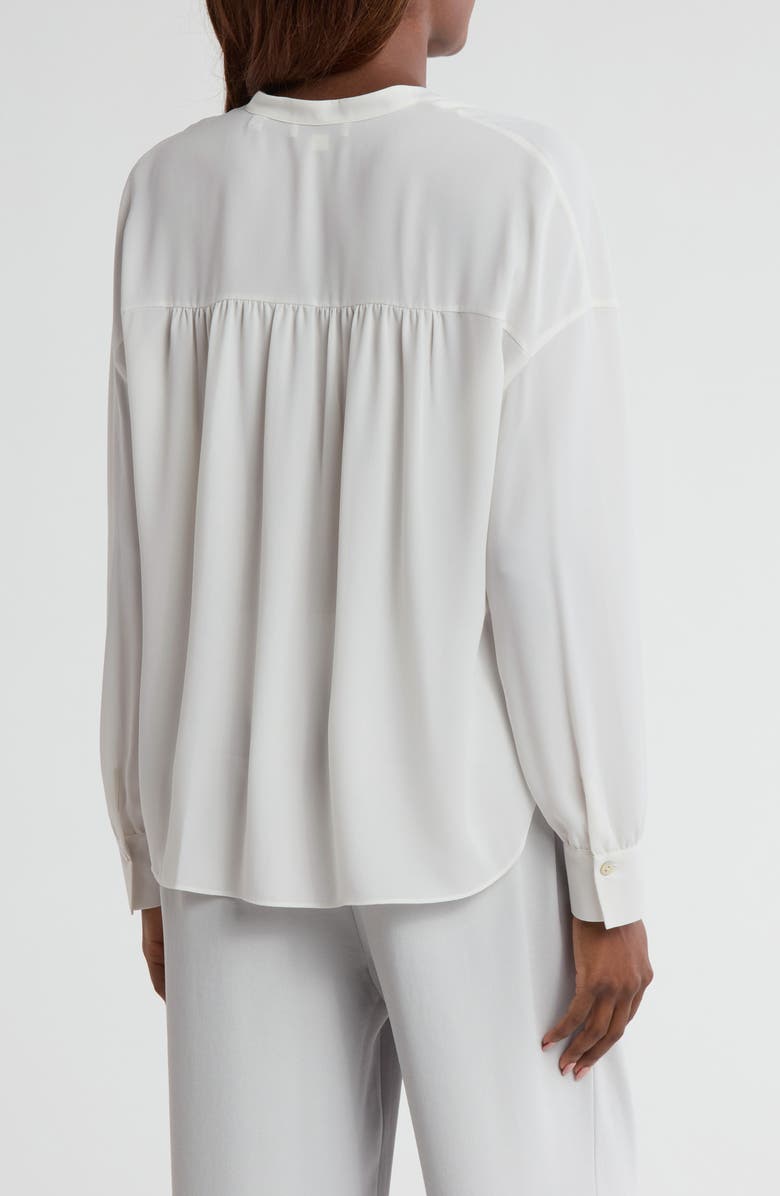 Vince Pleat Front Long Sleeve Blouse, Alternate, color, 