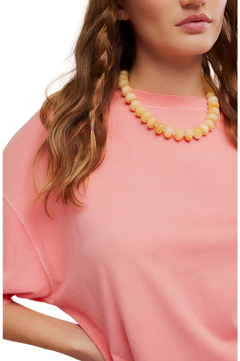 WTF Perfect Oversize Cotton T-Shirt, Alternate, color, CORAL CRIMSON