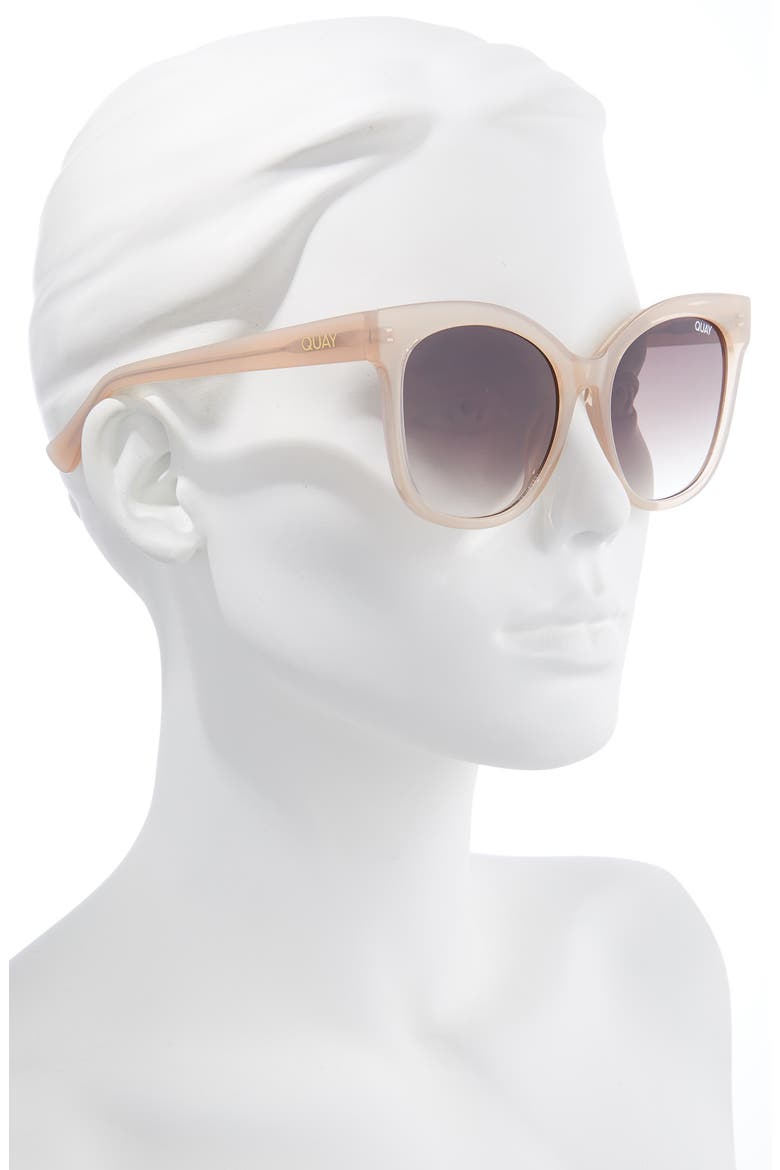 It's My Way 59mm Cat Eye Sunglasses, Alternate, color, MILKY BLUSH / BROWN LENS