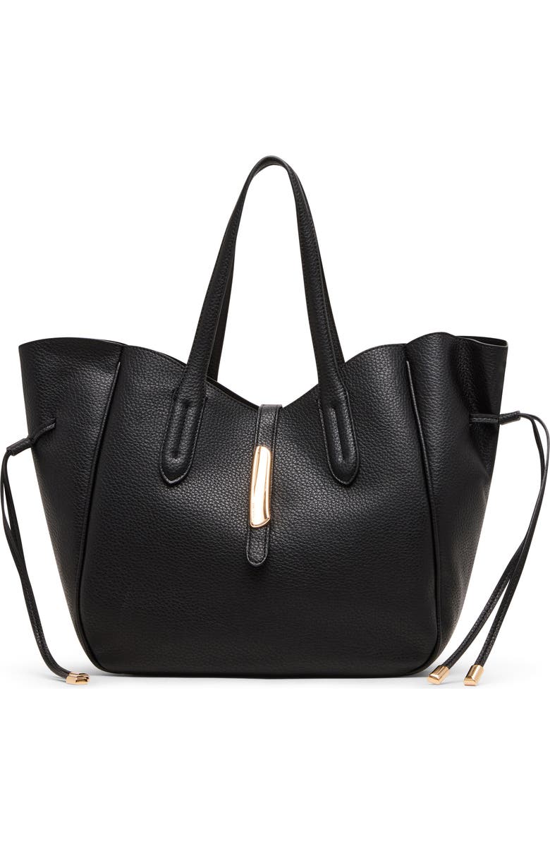 Anne Klein Large Tote, Main, color, Black