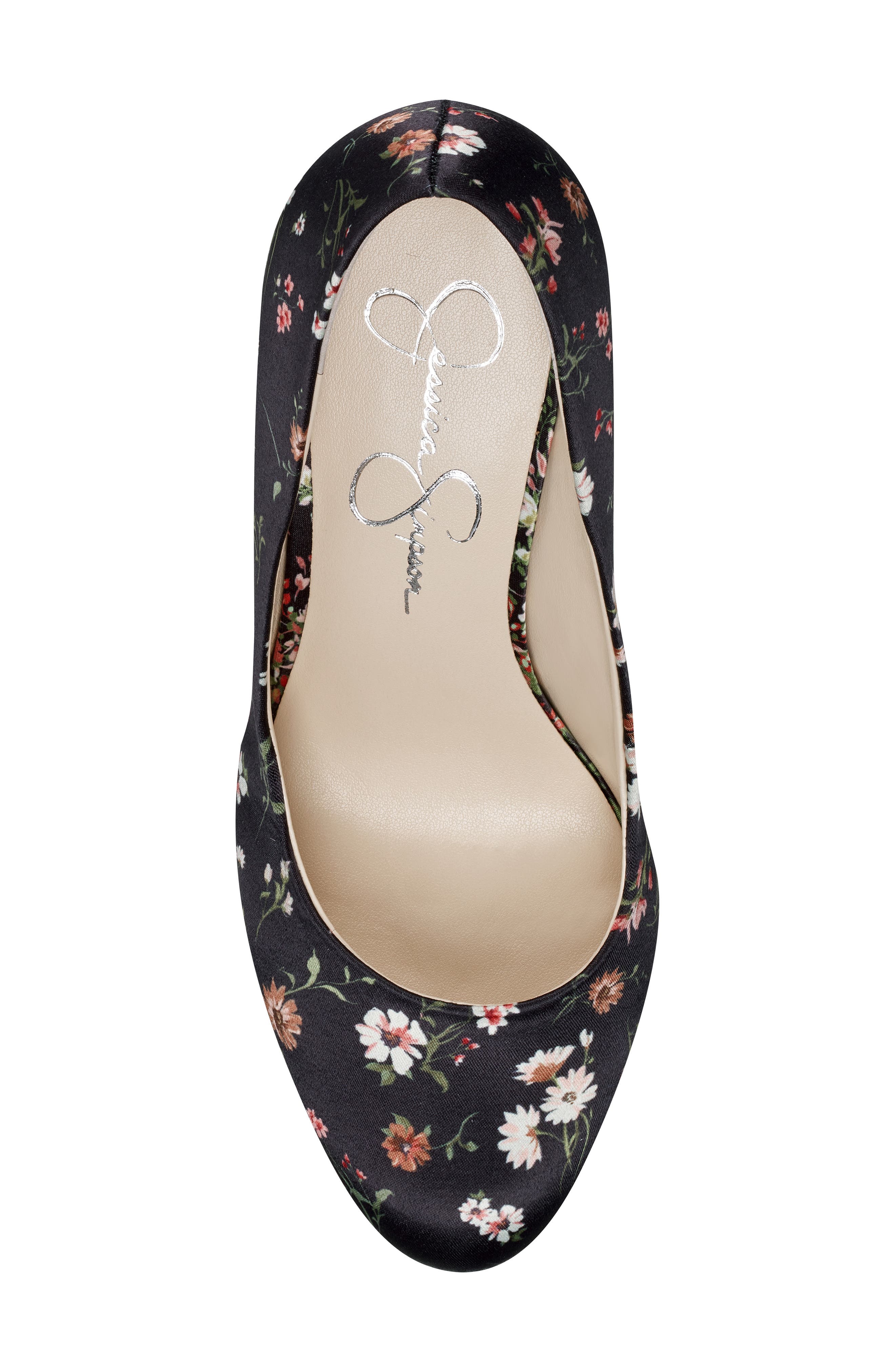 Nellah Platform Pump, Alternate, color, BLACK MULTI SATIN