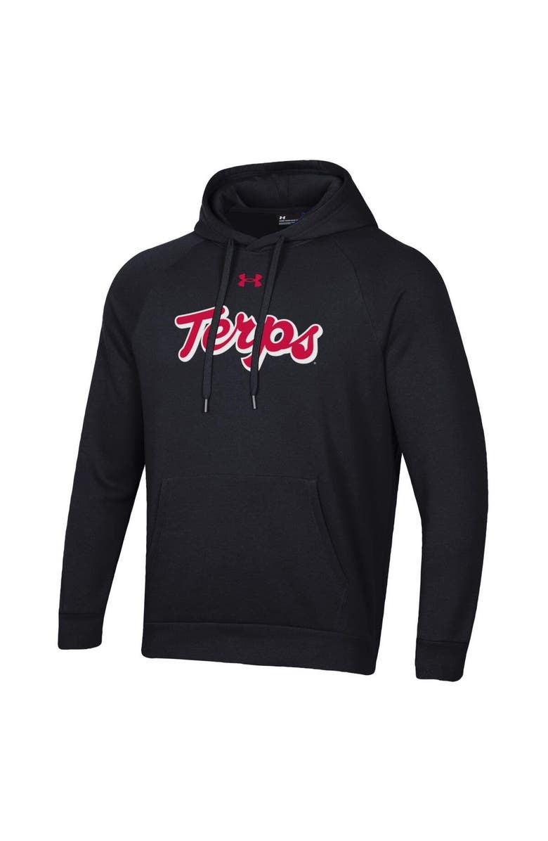 Under Armour Men's Under Armour Black Maryland Terrapins Script All Day Raglan Pullover Hoodie, Alternate, color, 