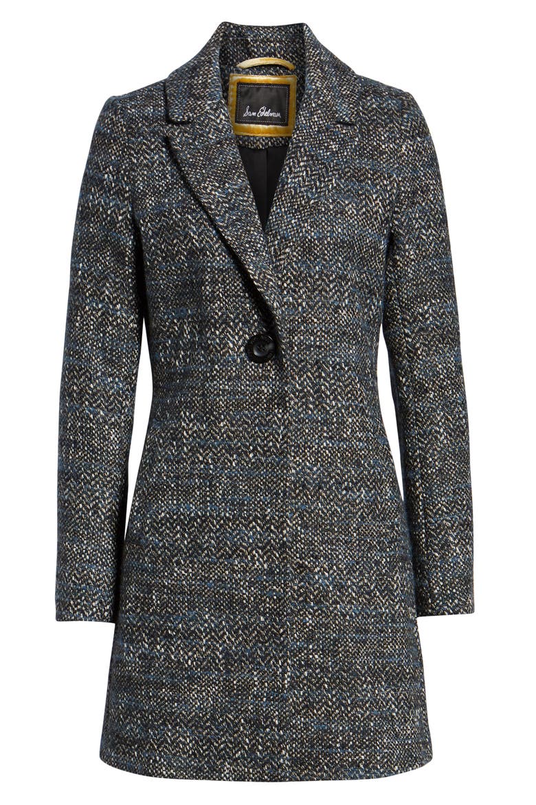 Reefer Jacket, Alternate, color, BLUE TWEED