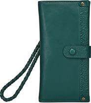OLD TREND Iris Genuine Leather Modular RFID Wristlet Clutch
