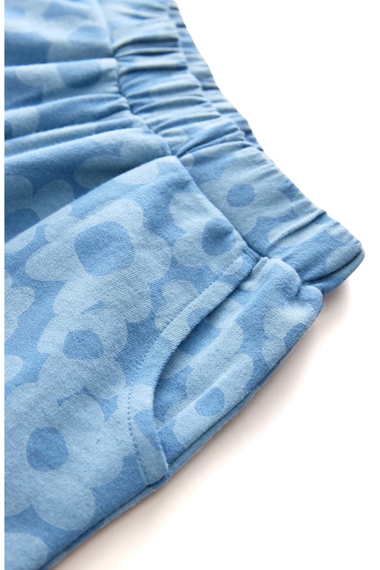 Kids' Floral Barrel Leg Cotton Pants, Alternate, color, BLUE