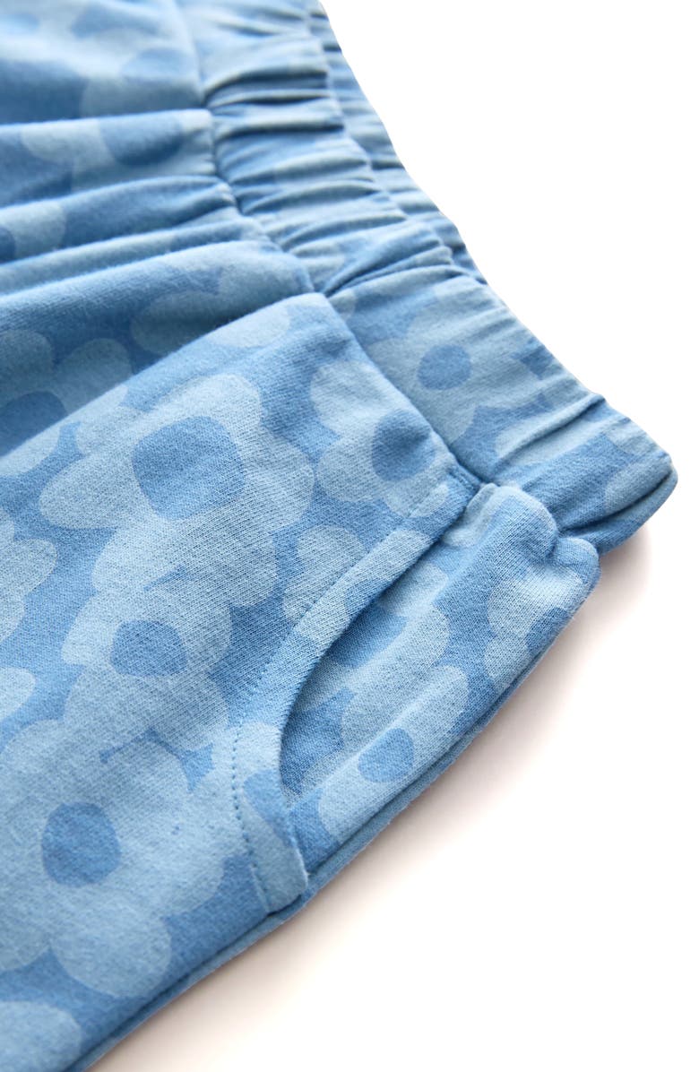 NEXT Kids' Floral Barrel Leg Cotton Pants, Alternate, color, Blue