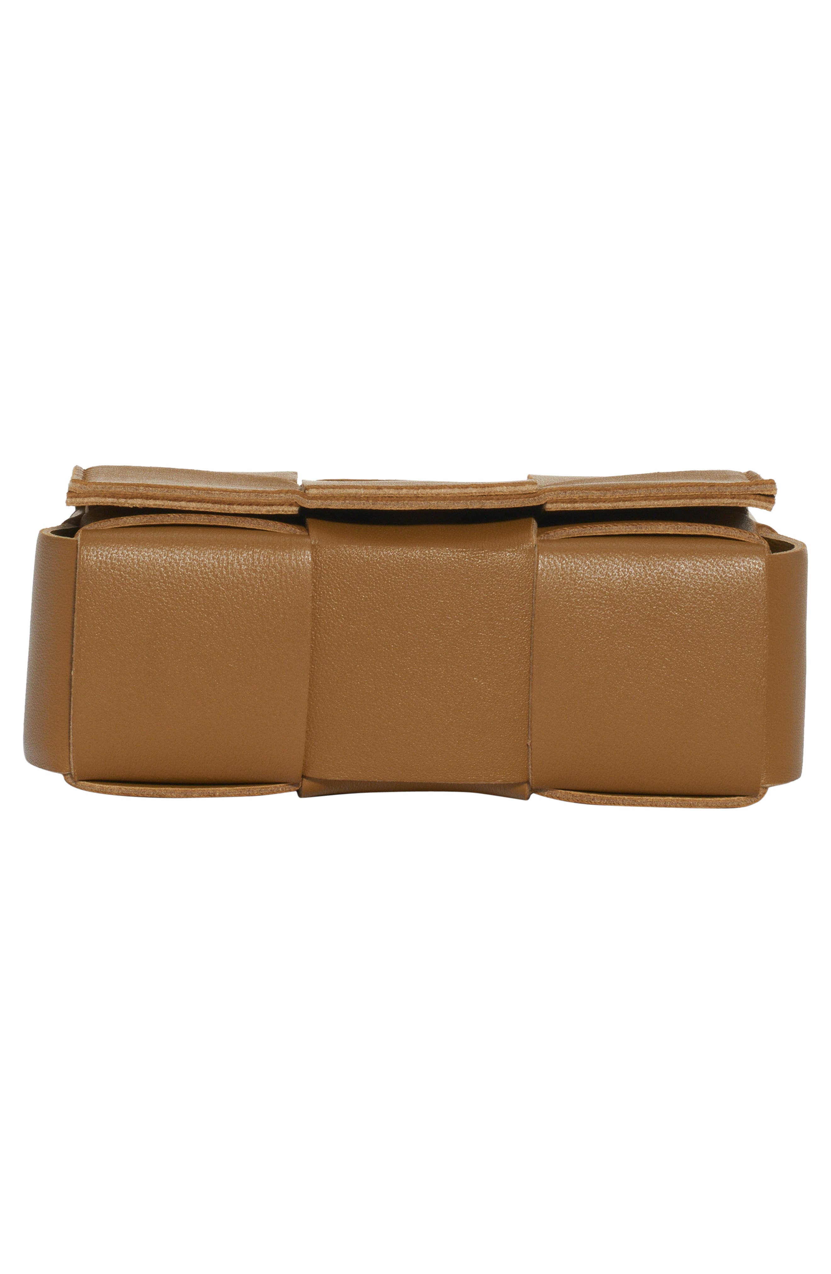 Bottega Veneta Mini Cassette Intrecciato Leather Crossbody Bag, Alternate, color, 