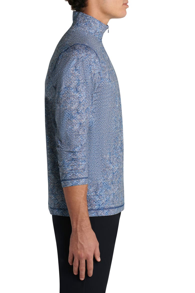 OoohCotton® Quarter Zip Pullover, Alternate, color, NAVY