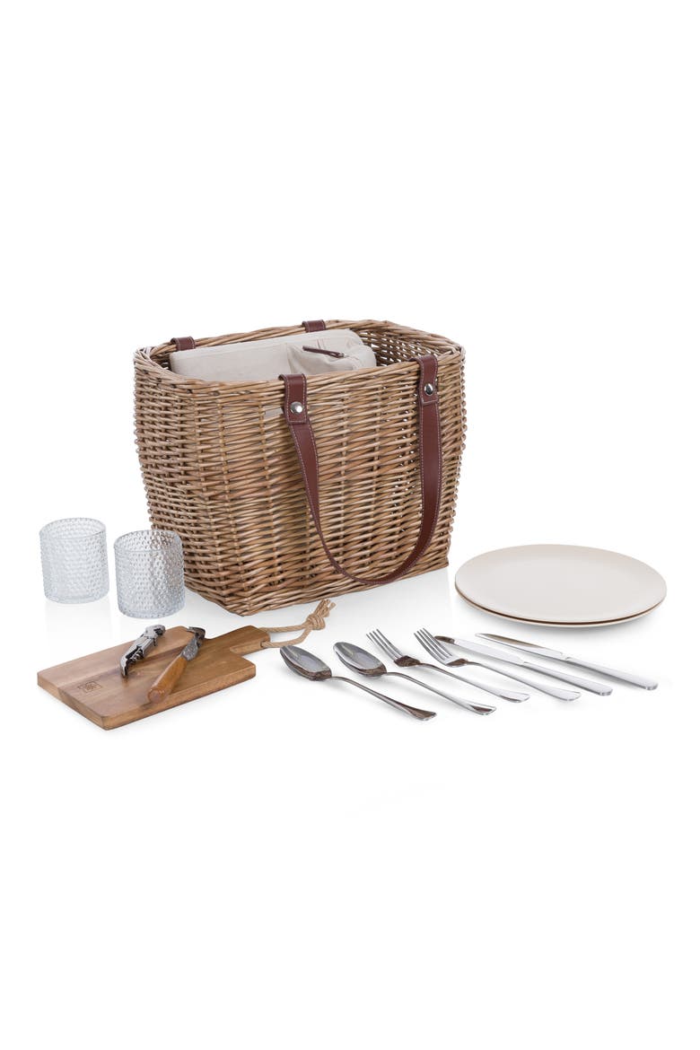 Terrabella Picnic Basket, Main, color, BEIGE