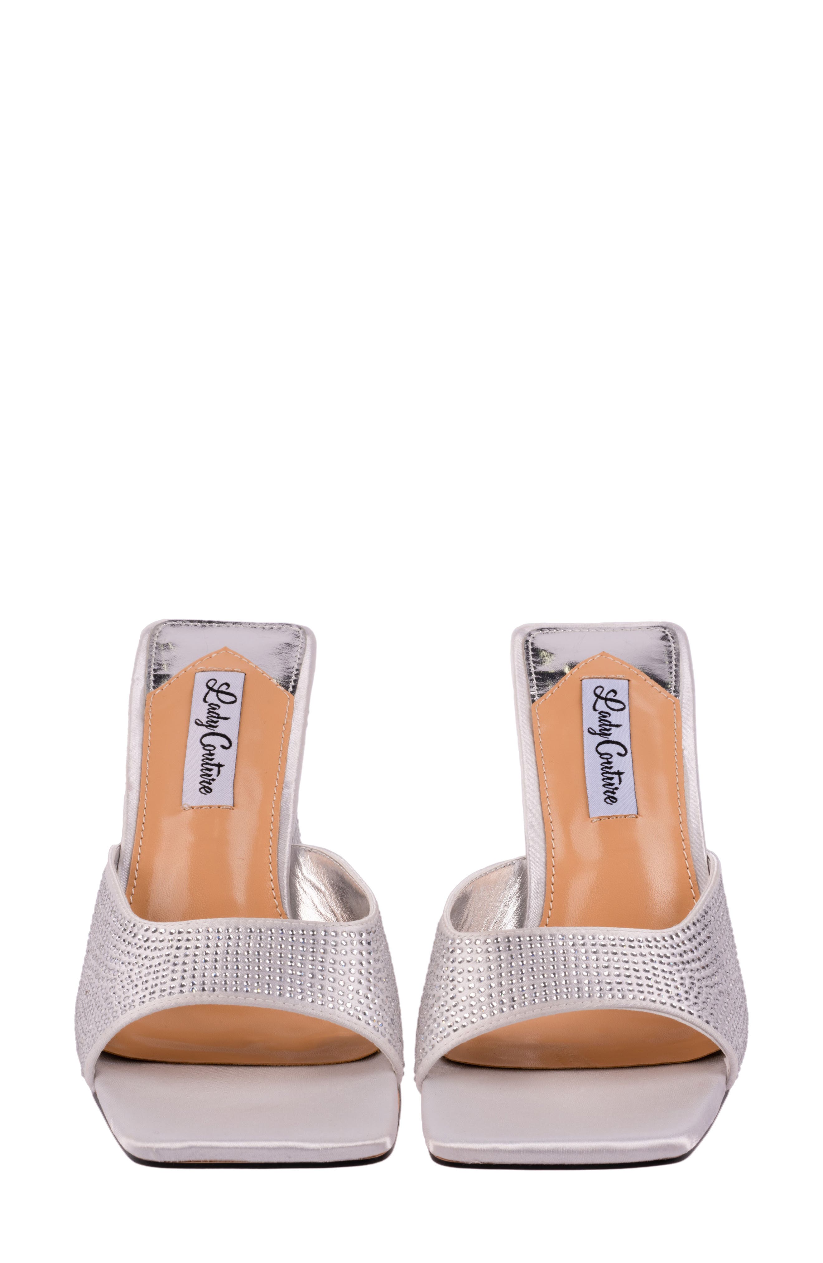 LADY COUTURE Reese Heeled Sandal, Alternate, color, Silver
