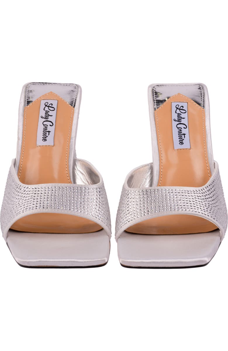 LADY COUTURE Reese Heeled Sandal, Alternate, color, Silver
