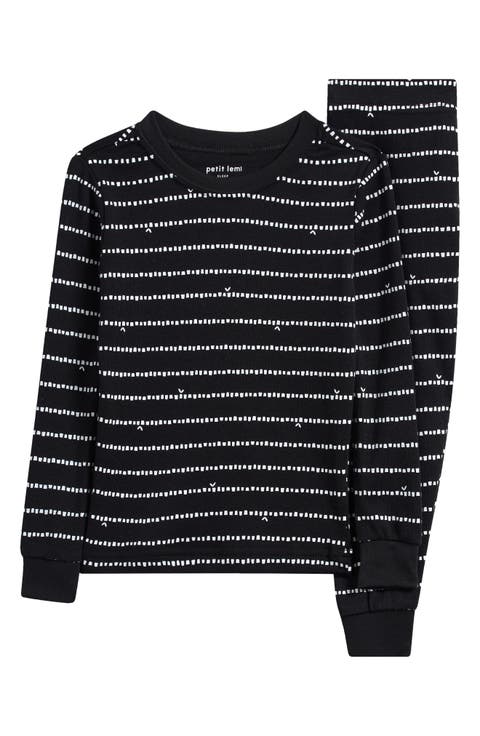 Kids' Print Fitted Cotton Two-Piece Pajama Set (Toddler & Little Kid)