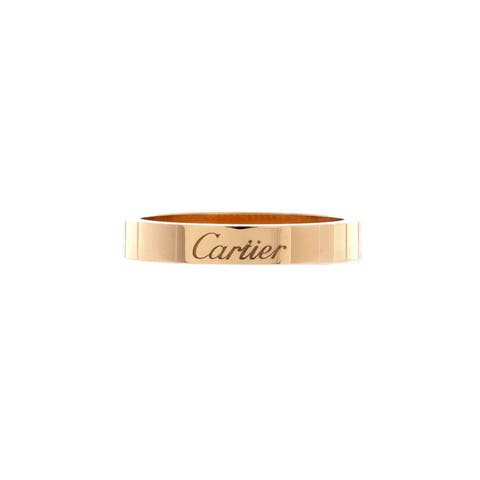 C de Cartier Wedding Band Ring 18K Yellow Gold 3mm