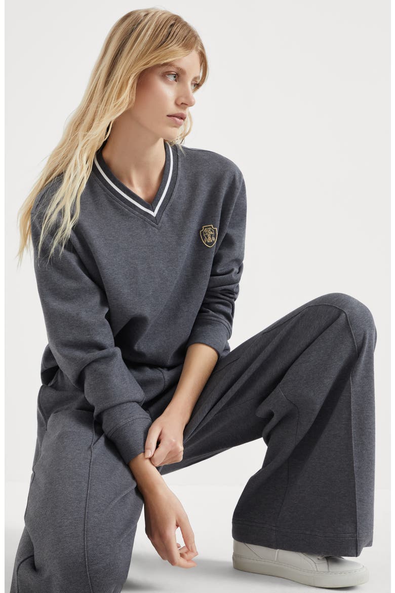 Sweatshirt with logo, Alternate, color, Lead