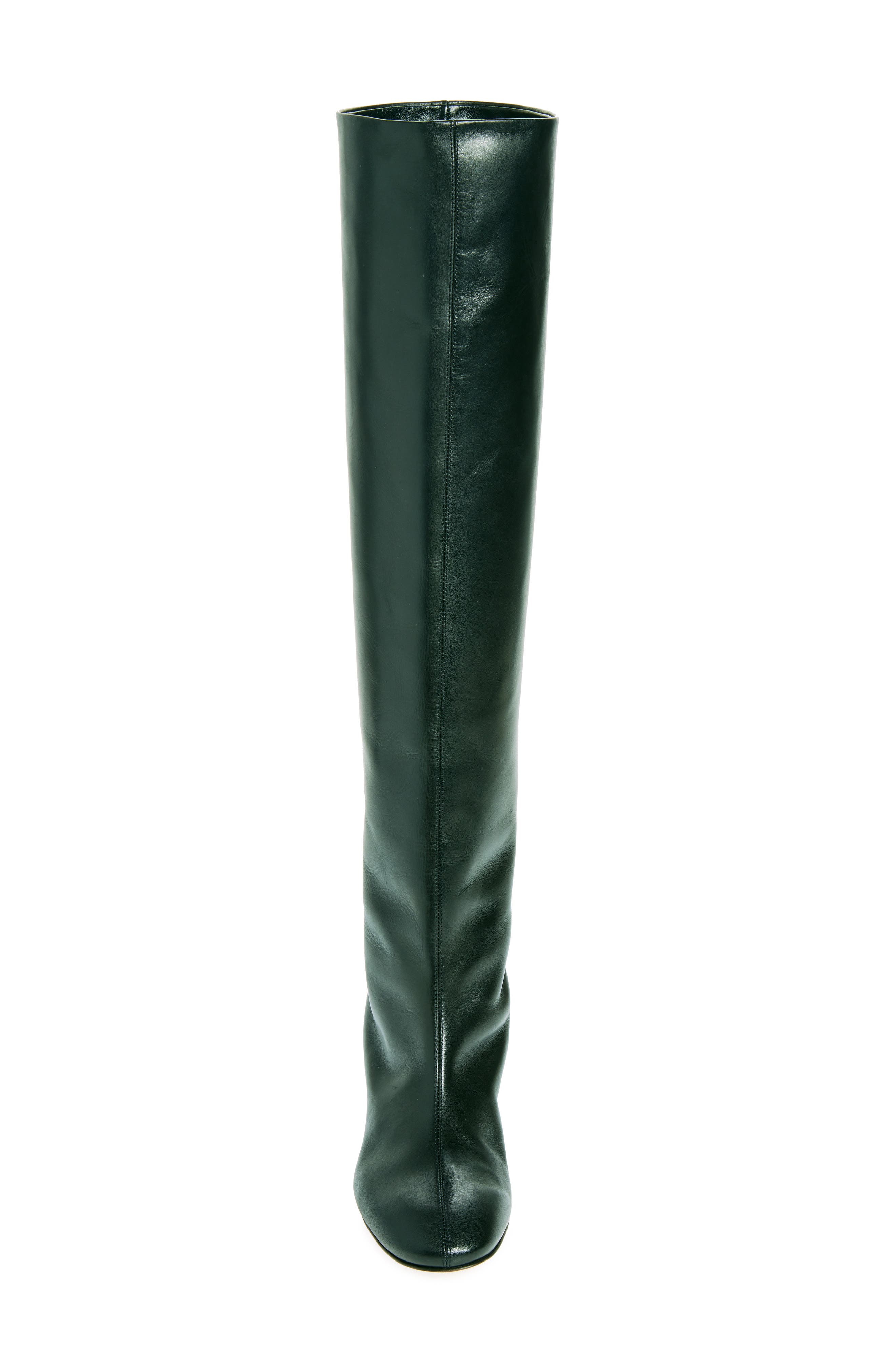 aeyde Willa Over the Knee Boot, Alternate, color, Black