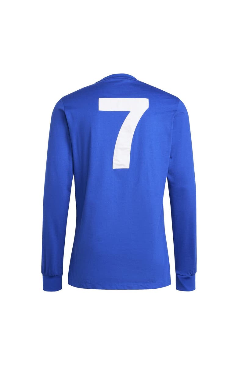 adidas Originals Men's adidas Originals Blue Manchester United x George Best Lifestyler Long Sleeve Jersey, Alternate, color, Blue