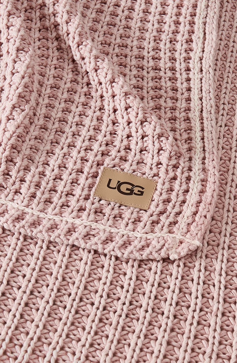 UGG<sup>®</sup> Luna Knit Throw Blanket, Alternate, color, Quartz