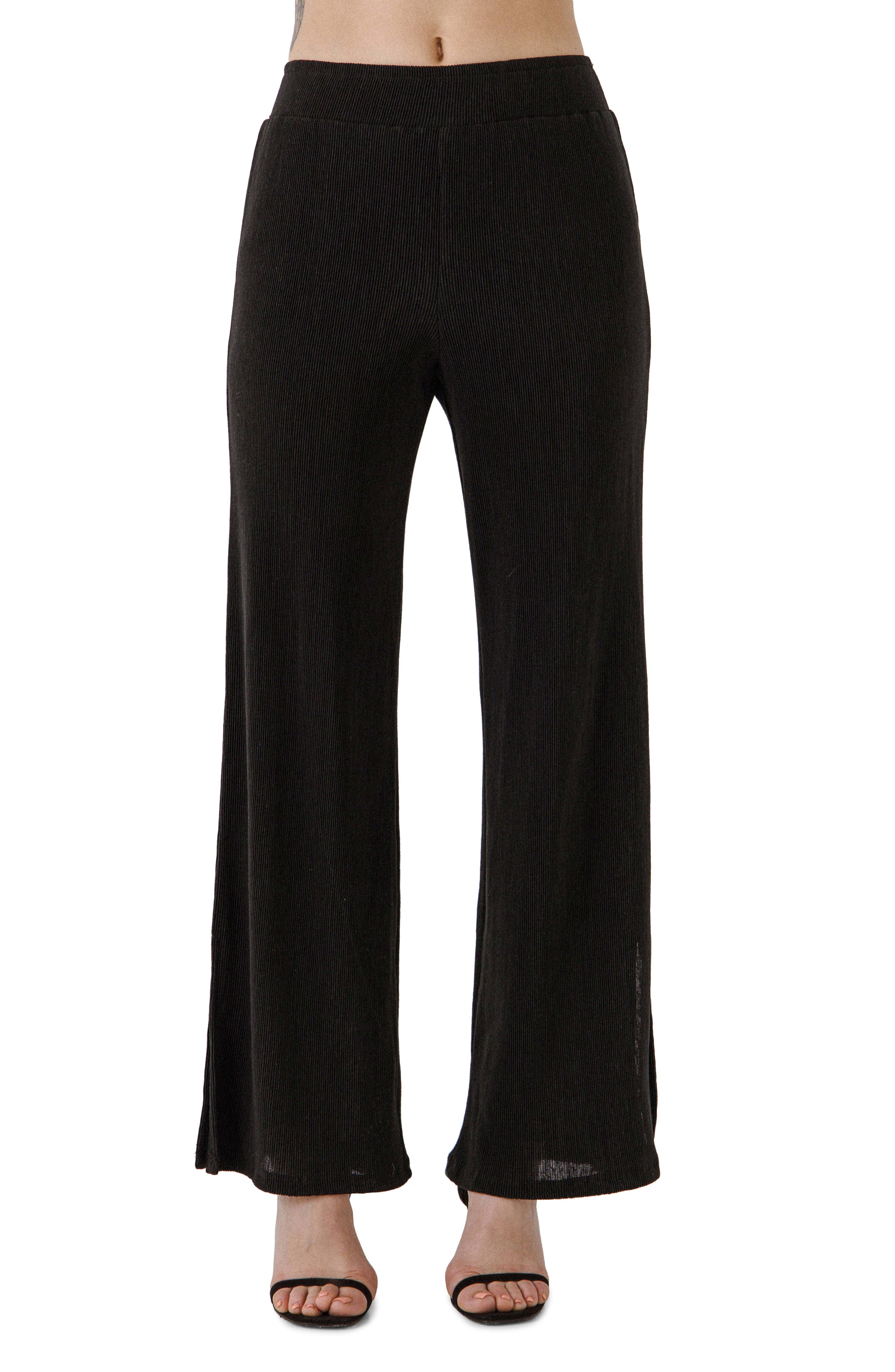Endless Rose Rib Flare Pants (Women) | Nordstrom