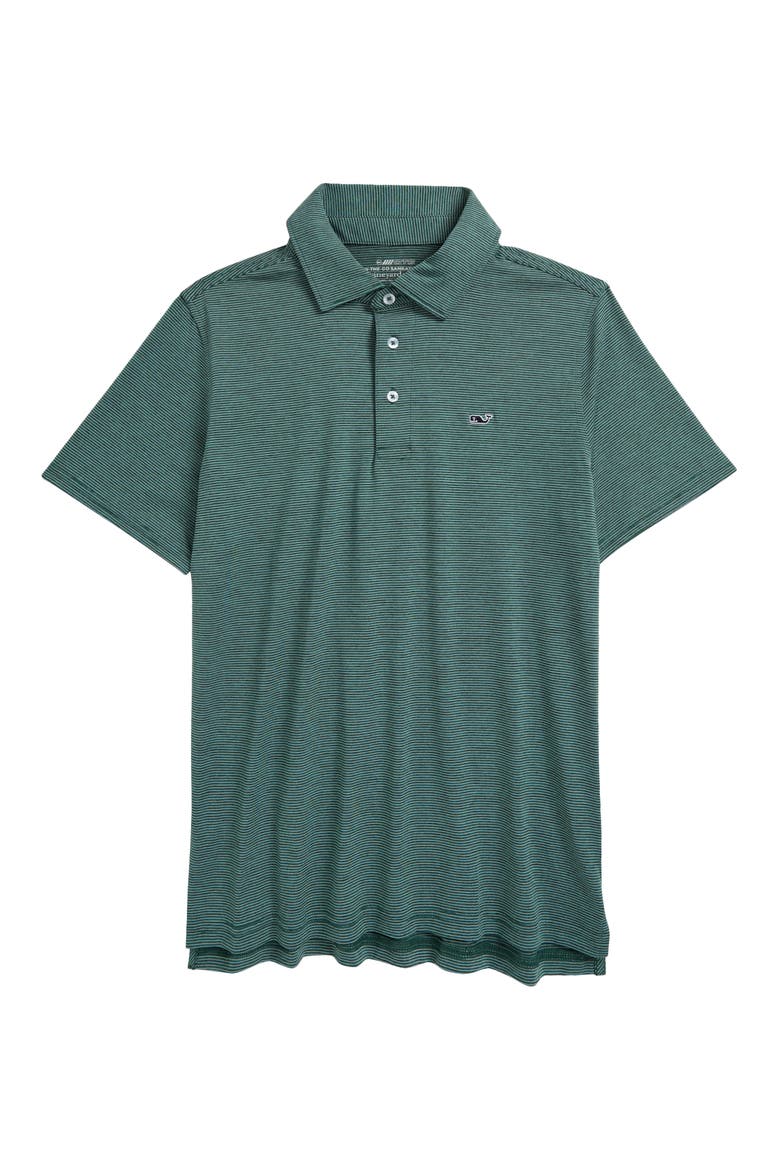 Kids' St. Jean Stripe Sankaty Performance Polo, Main, color, STRIPE GREEN
