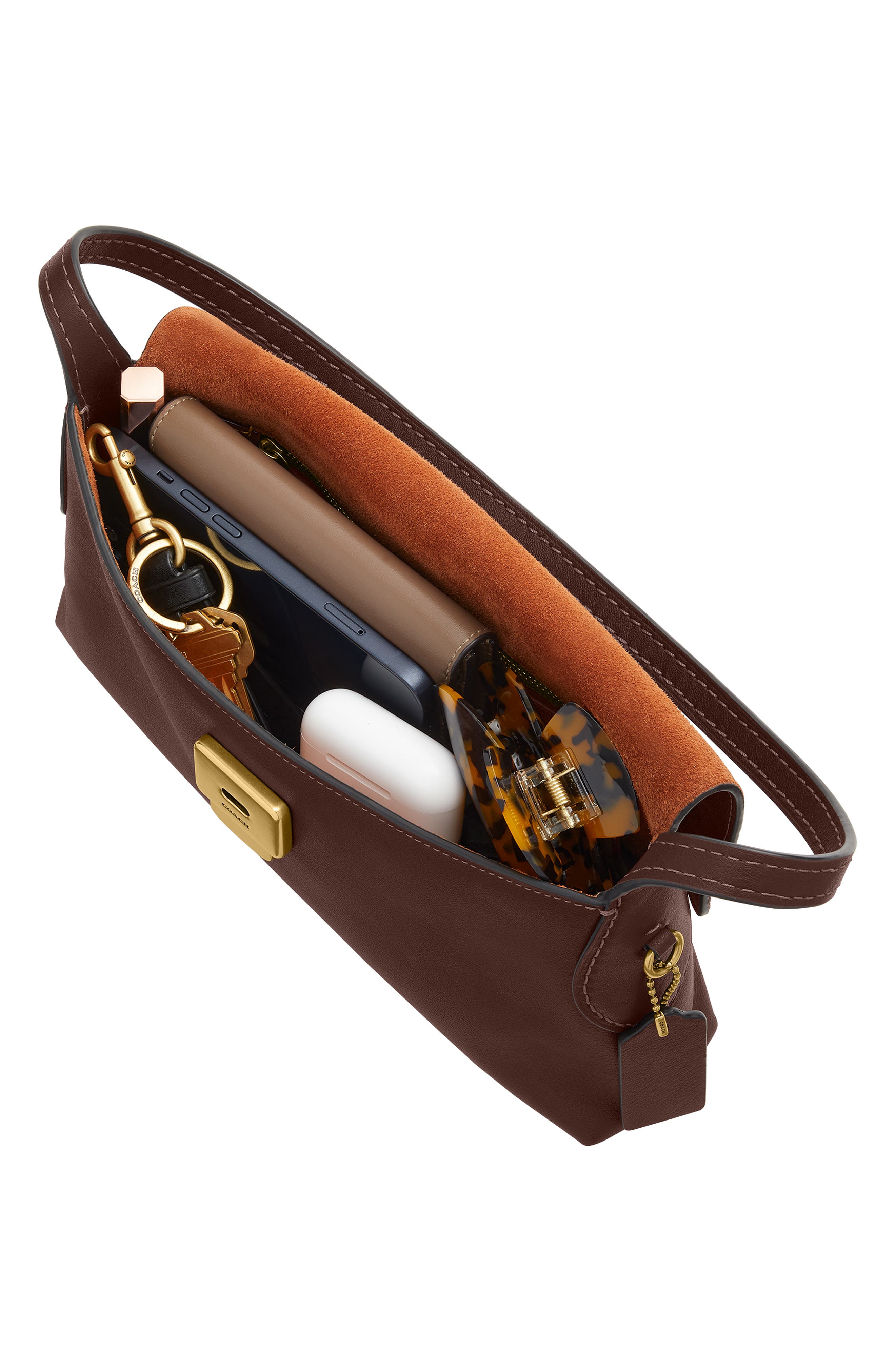 Chelsea 26 Leather Shoulder Bag, Alternate, color, B4/MAPLE