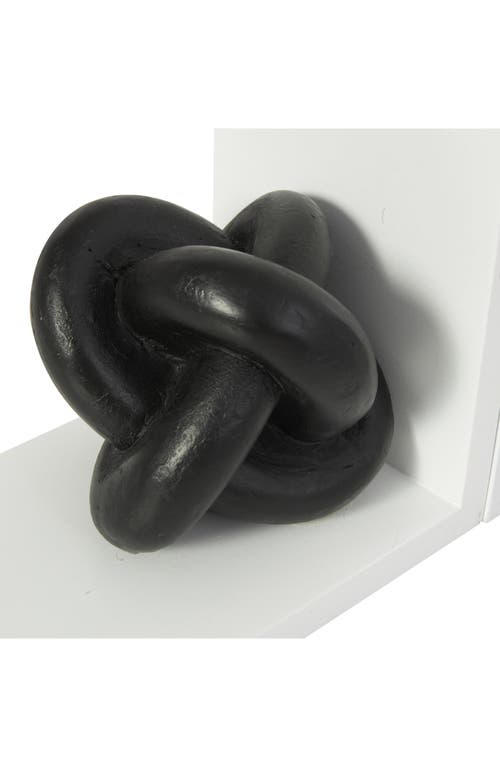 Uma Contemporary Set Of 2 Bookends In Black