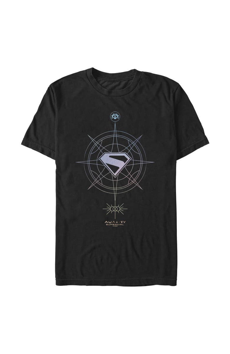 Supergirl Men's Supergirl Geometric Logo Graphic T-Shirt, Main, color, Black