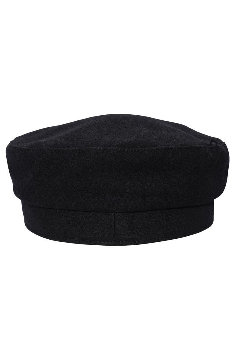 Lauren Ralph Lauren Wool Brim Cap, Alternate, color, Black