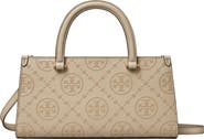 Tory Burch Small T Monogram Embossed Leather Tote