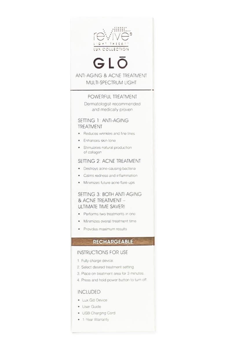 REVIVE LIGHT THERAPY Lux Glo Portable LED Light Therapy Device, Alternate, color,