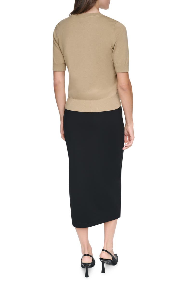 Lace Trim Sweater, Alternate, color, TRAVERTINE