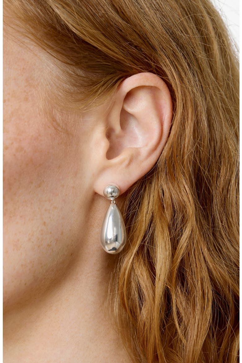 The Lola Drop Earrings, Alternate, color, SILVER