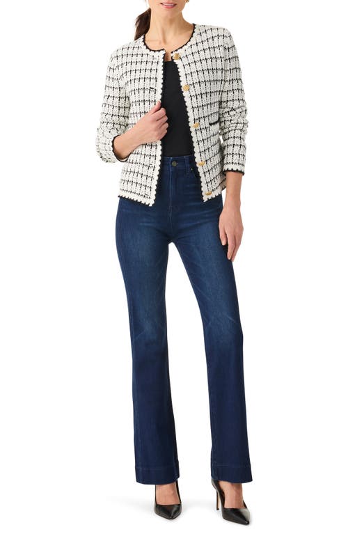 Nic + Zoe Nic+zoe Mixed Up Boxy Cardigan In White