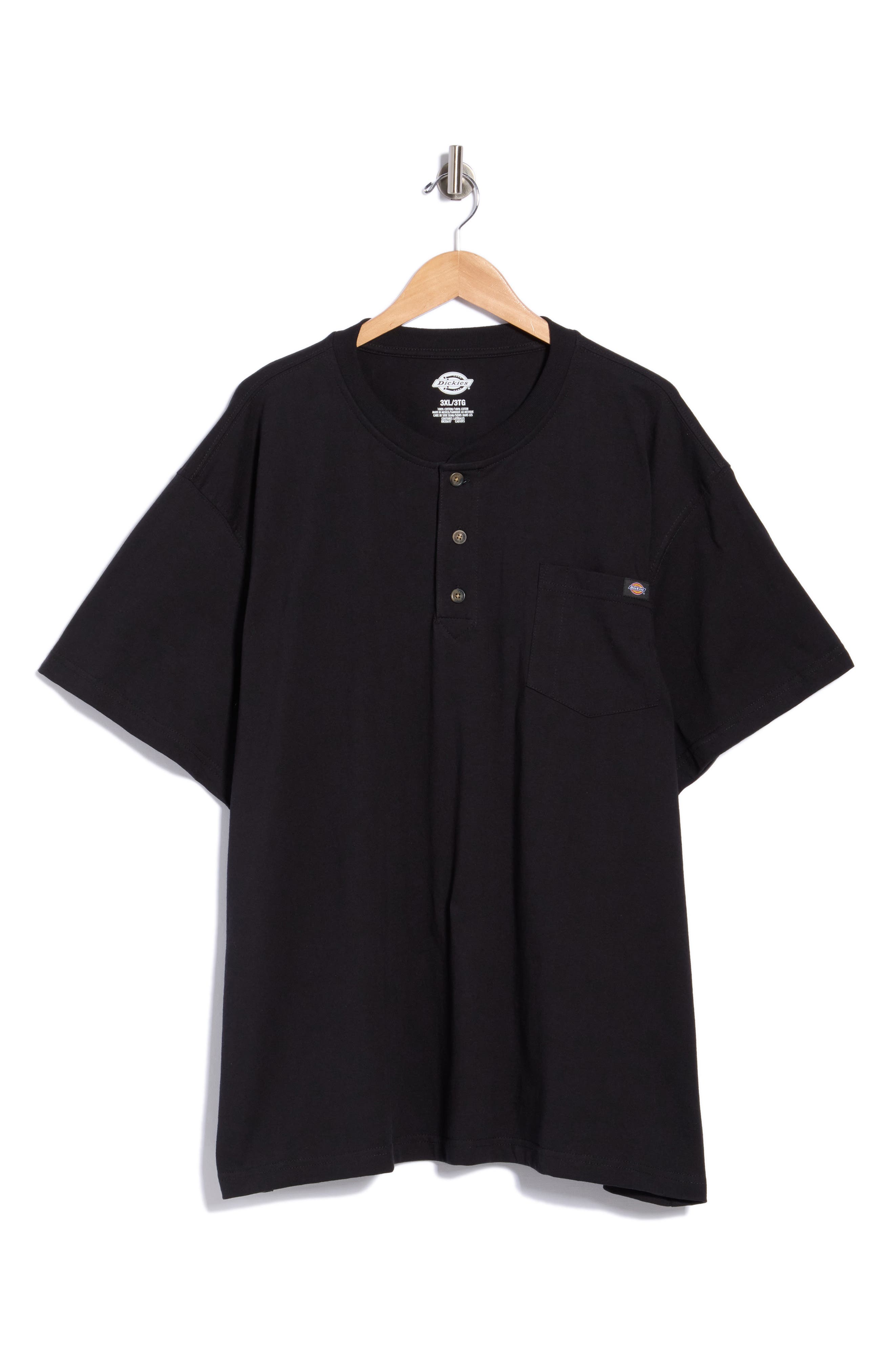 Heavyweight Short Sleeve Henley T-Shirt