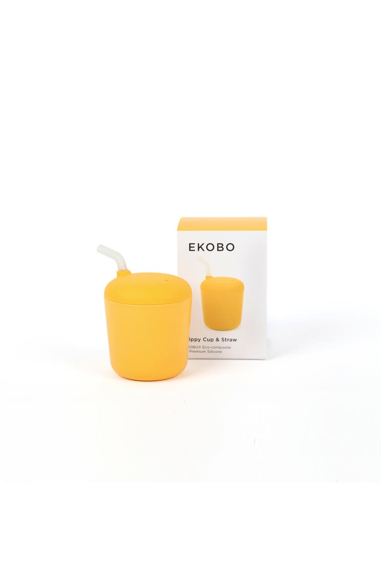 EKOBO Sippy Cup with Straw, Alternate, color, Lemon
